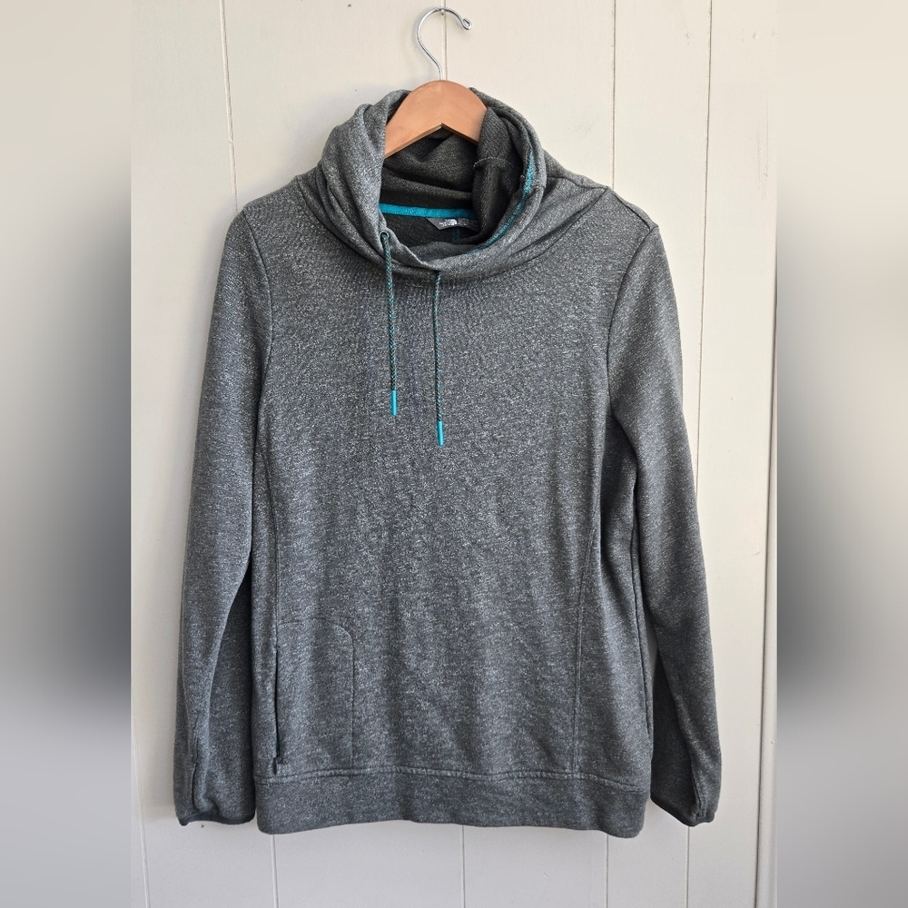 The North Face Women's Gray Turtleneck Sweater-SZ Xl